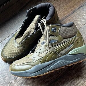 Men's Olive Green Athletic Sneakers
